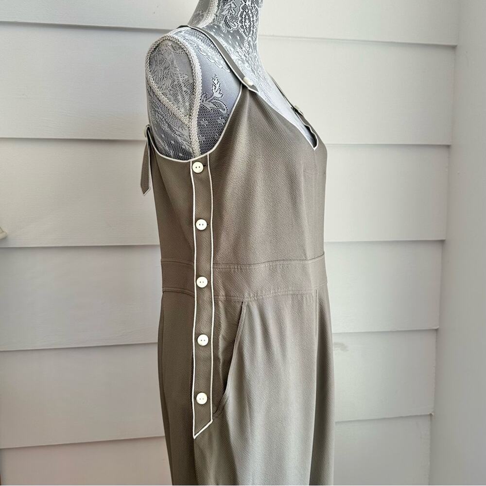 Rag & Bone Tia Tank Jumpsuit In Light Olive Size … - image 8